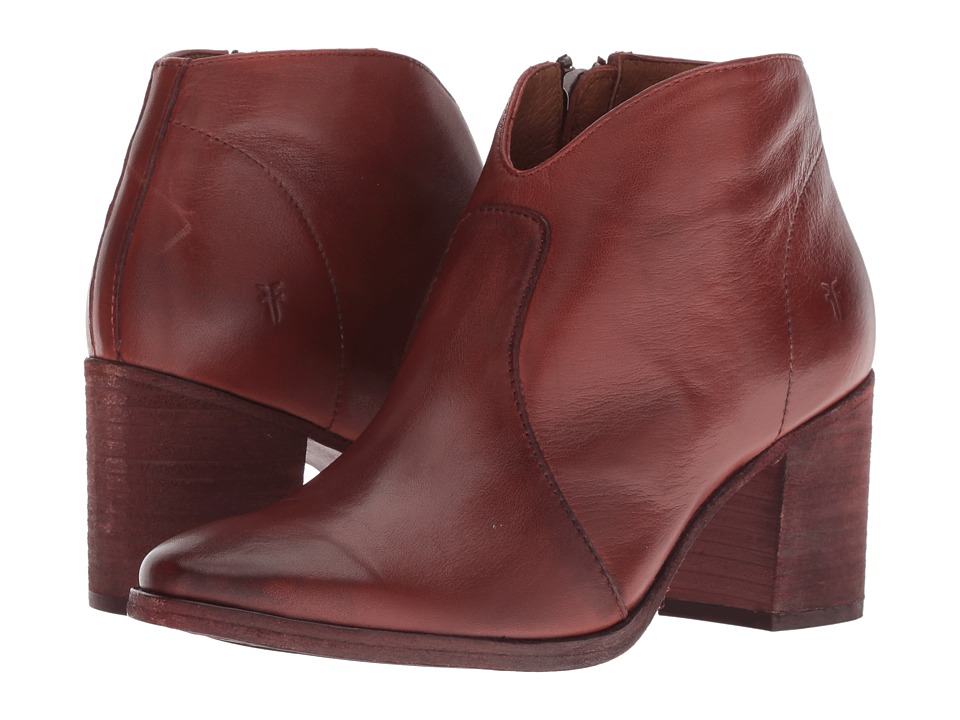 Frye Nora Zip Short (Red Clay Soft Full Grain)