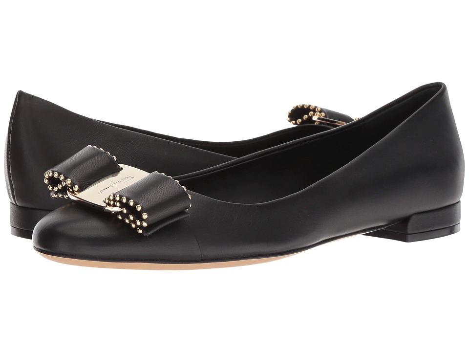 Salvatore Ferragamo Varina CT (Nero) Slip-On Shoes