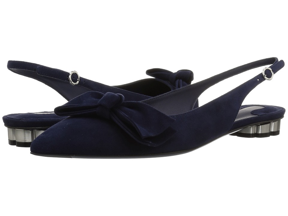 Salvatore Ferragamo Aulla (Navy) Women's Shoes
