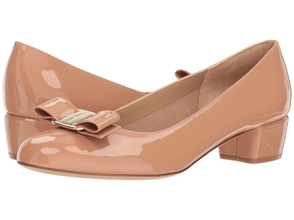 Salvatore Ferragamo Vara 1 (New Blush) 1-2 inch heel Shoes