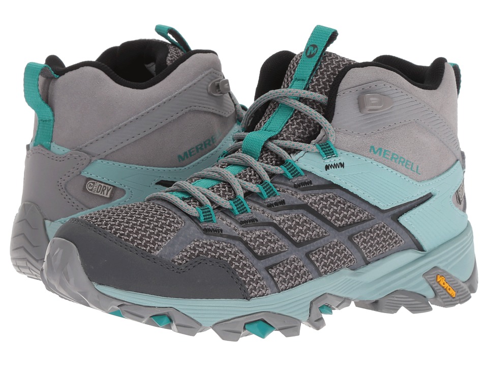 Merrell Moab FST 2 Mid Waterproof (Frost/Aquifer) Women's Hiking Boots