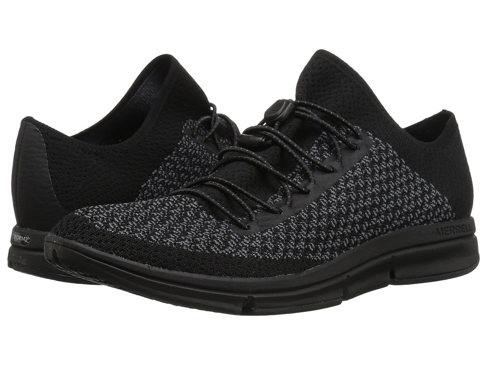Merrell Zoe Sojourn Lace Knit Q2 (Black/Castlerock) Women's Shoes