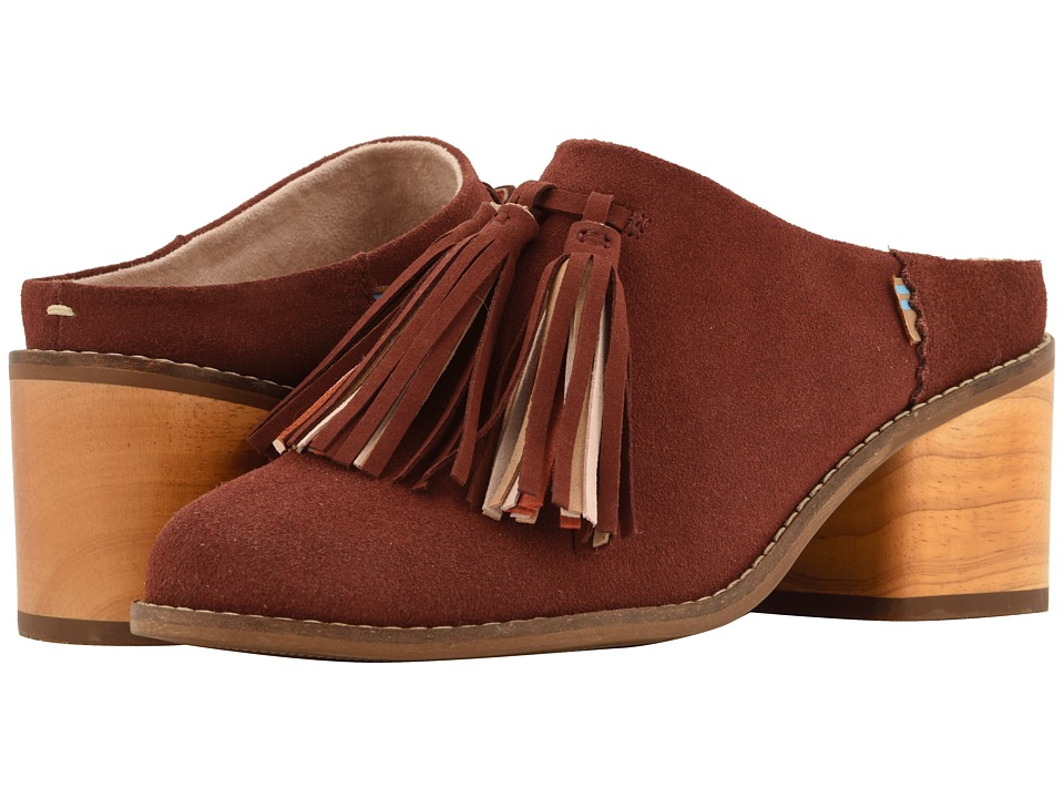 TOMS Leila Mule (Muscat Suede/Tassel) Clogs