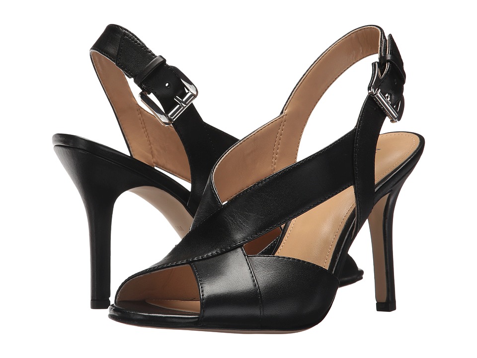 MICHAEL Michael Kors Becky Sandal (Black Smooth Calf) Women's Dress Sandals