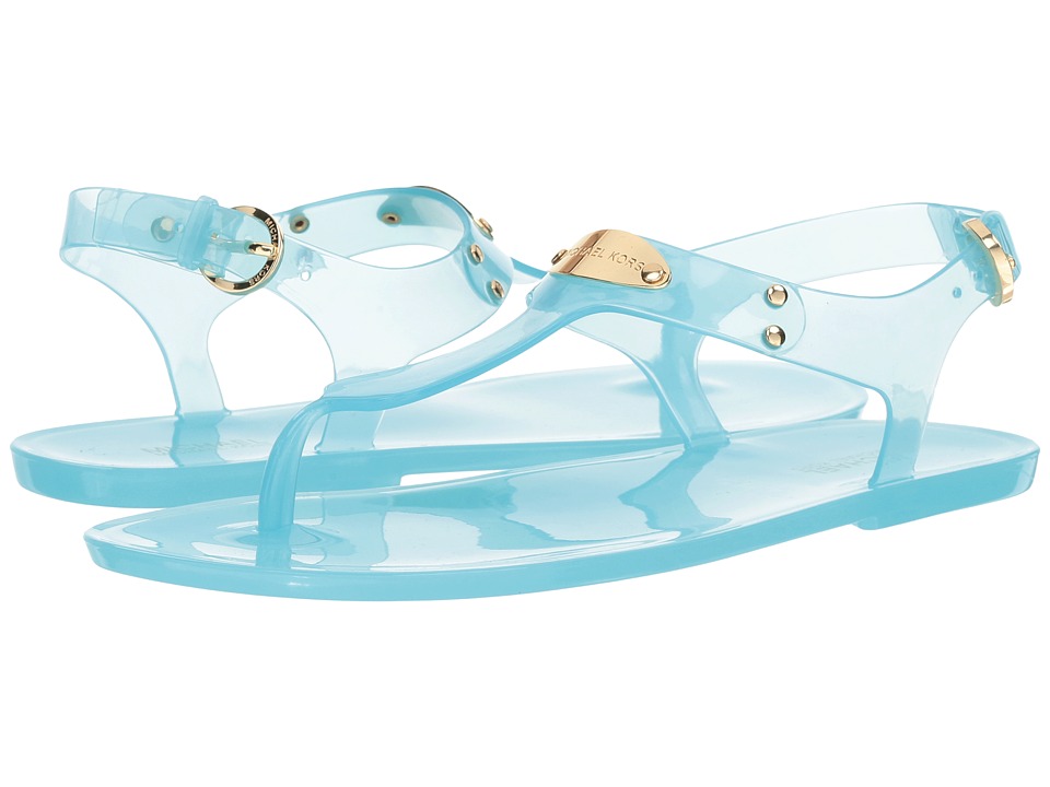 MICHAEL Michael Kors MK Plate Jelly (Turquoise Clear PVC) Sandals