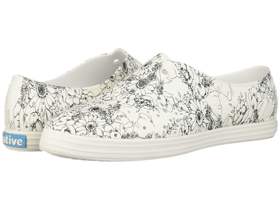 Native Shoes Jericho (Shell White/Shell White/Black Jardin) Women's Shoes