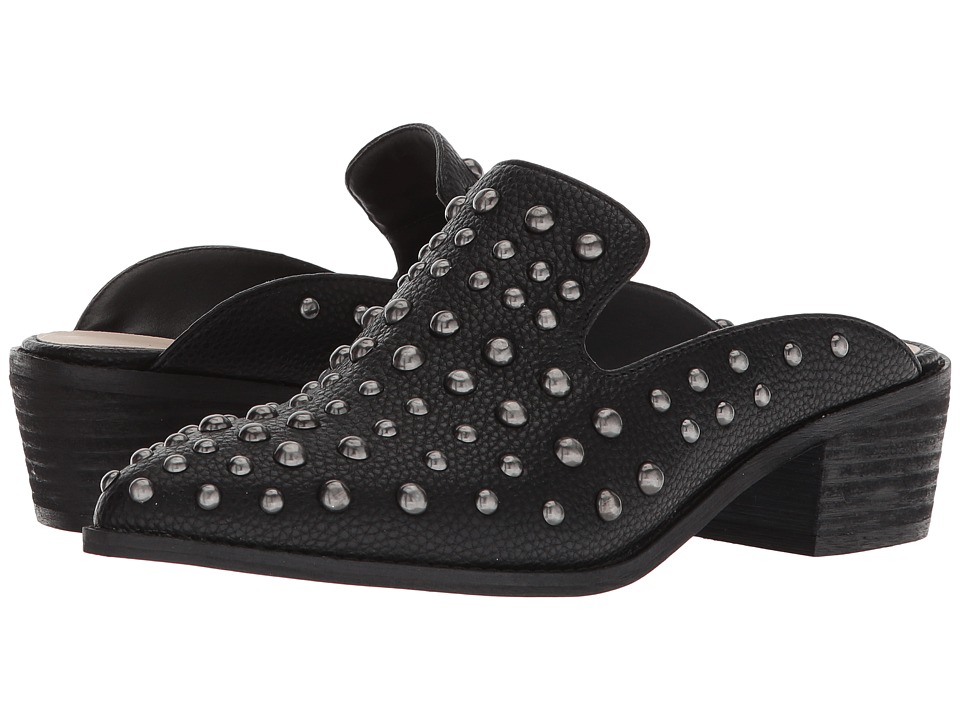 Chinese Laundry Mollie Mule (Black Tumble PU) 1-2 inch heel Shoes