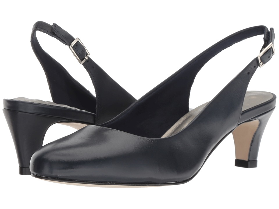 Walking Cradles Jolly (Navy Leather) 1-2 inch heel Shoes