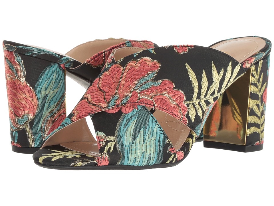 J. Renee Delishia (Black/Teal/Coral) High Heels