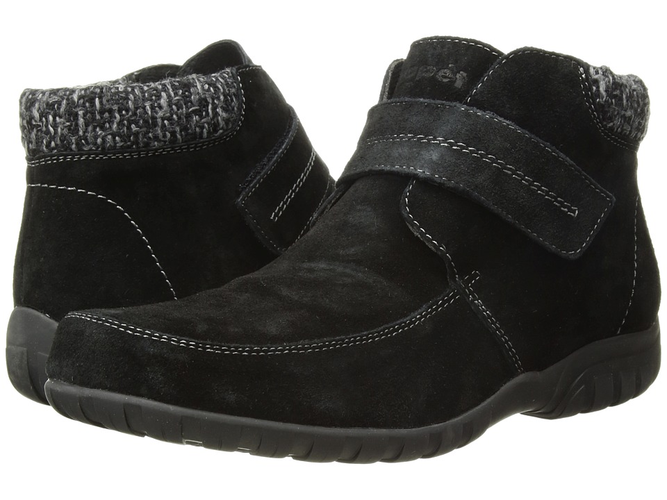 Propet Delaney Strap (Black Suede) Women's Clog/Mule Shoes