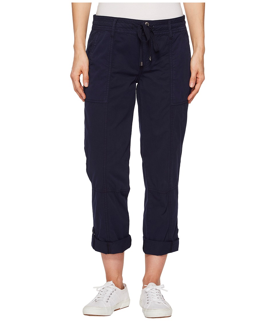 LAUREN Ralph Lauren Drawstring Chino Cargo Pants (Navy) Women