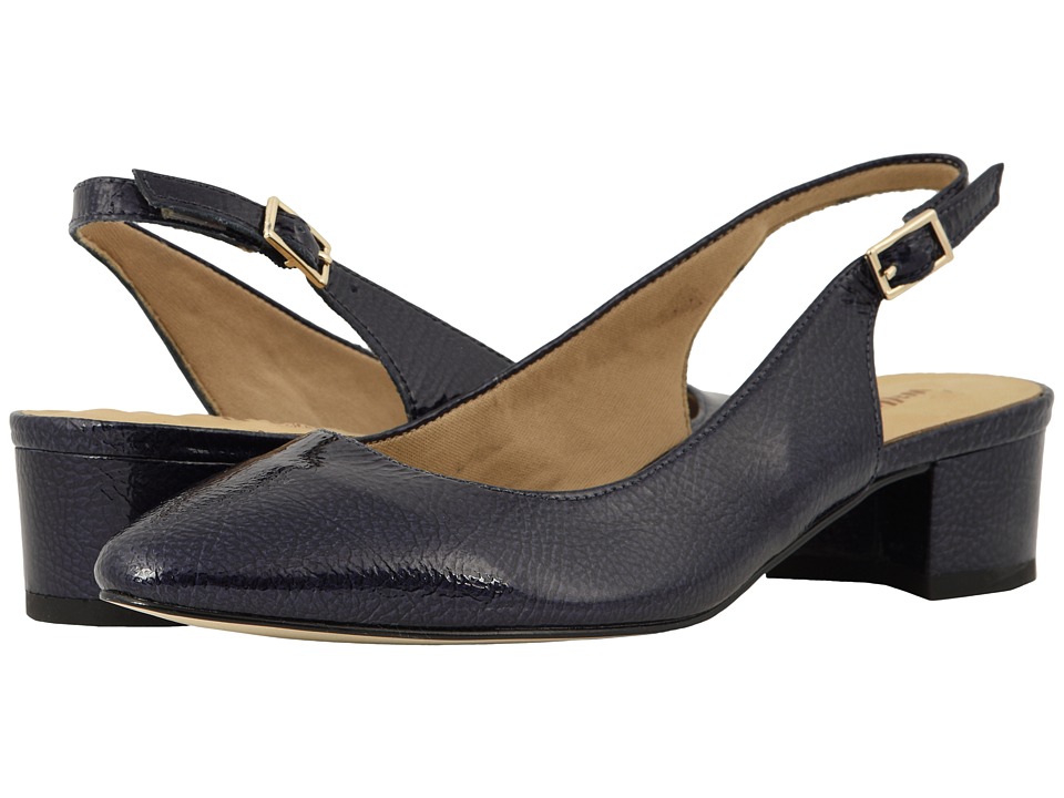 Walking Cradles Hazel (Navy Tumbled Patent) Women's Shoes