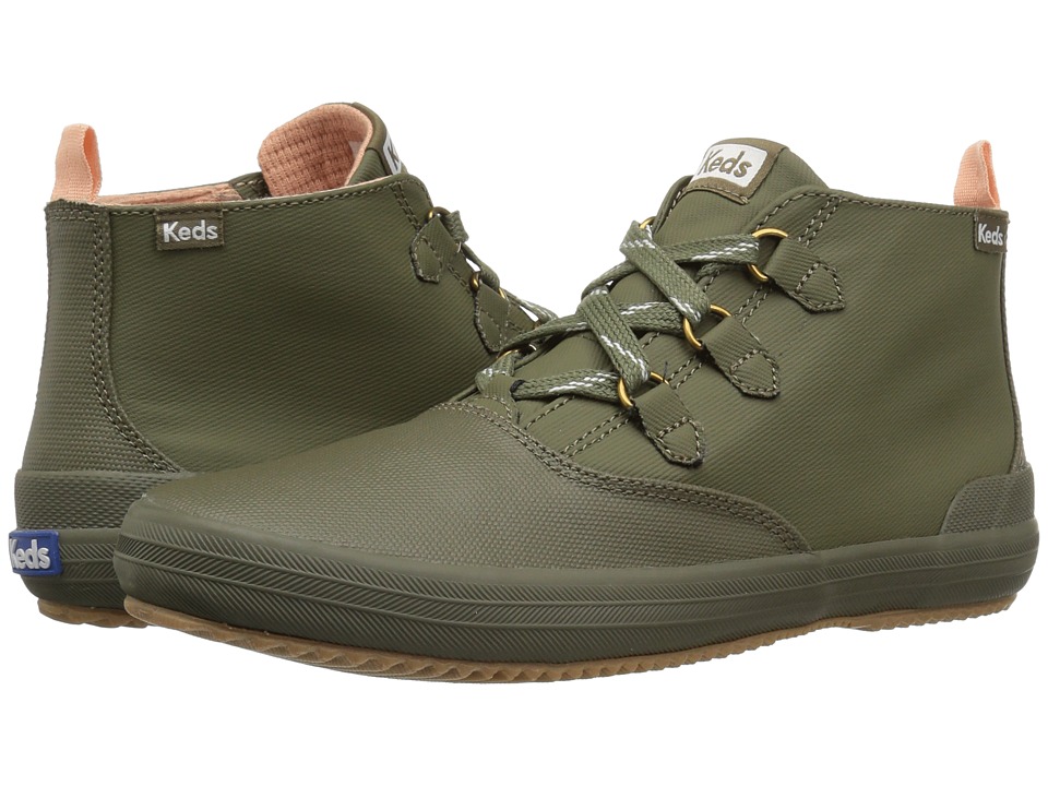 Keds Scout Chukka Splash Twill Wax (Olive) Slip-On Shoes