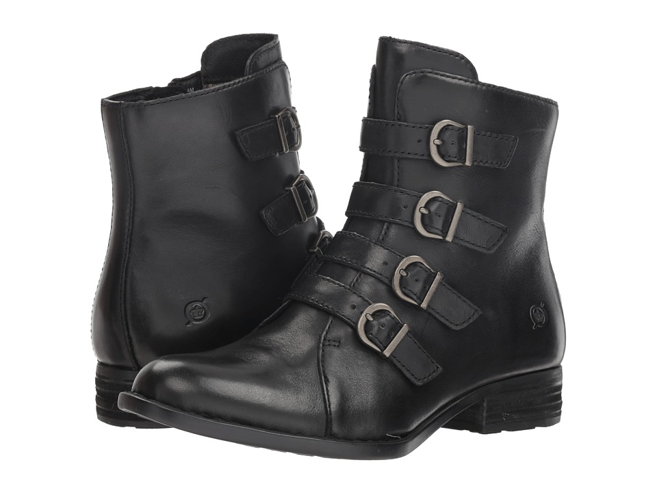Born Cardi (Black Full Grain) Women's Pull-on Boots