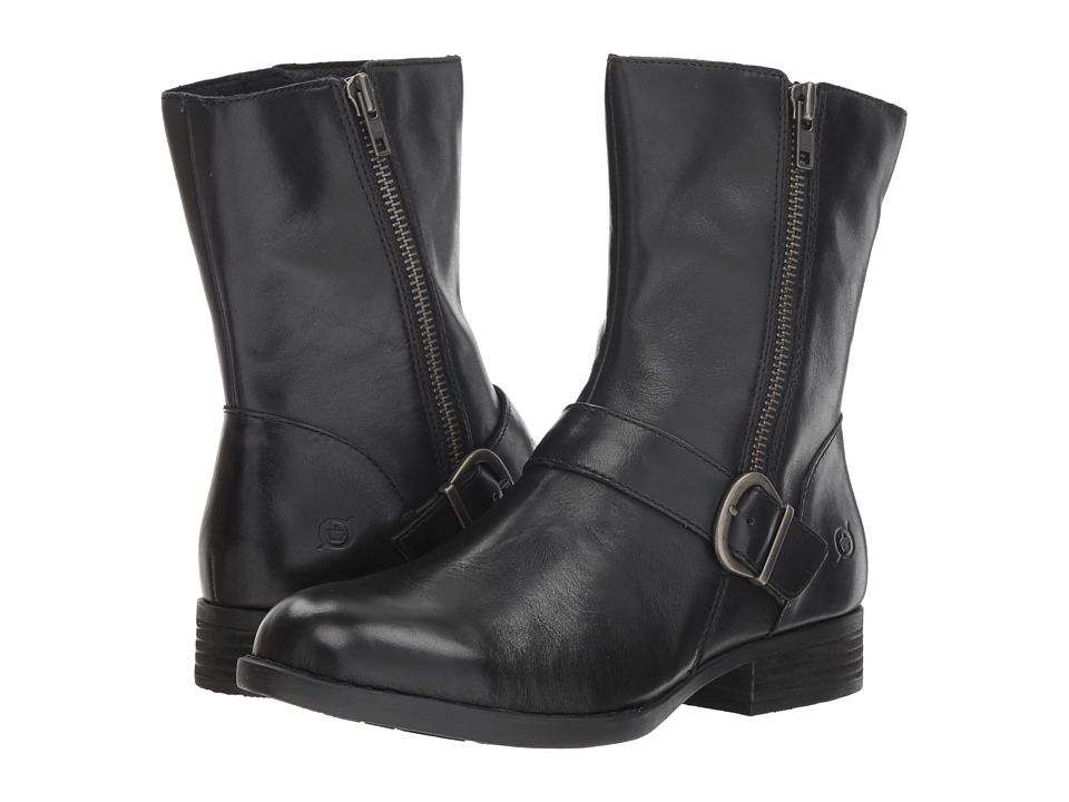 Born Roa (Black Full Grain) Women's Pull-on Boots