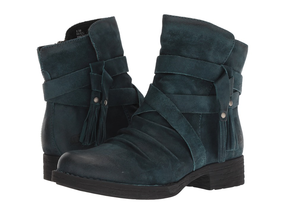 Born Eton (Dark Blue Distressed) Women's Pull-on Boots