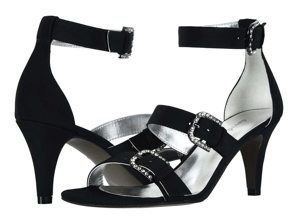 David Tate Candice (Black Peau De Soie) 1-2 inch heel Shoes