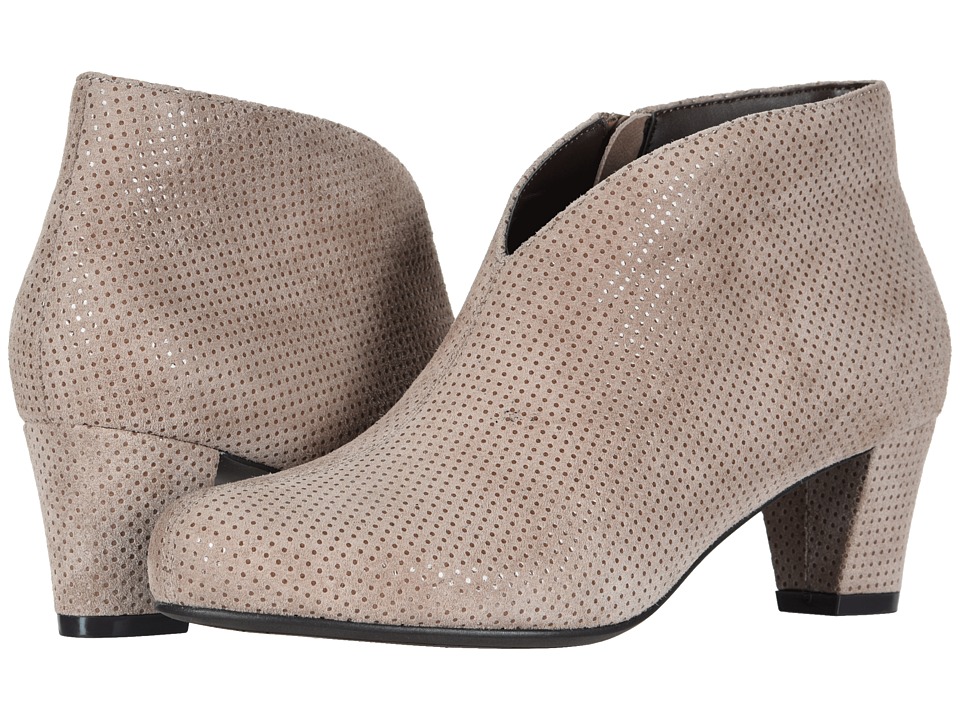 David Tate Fame (Taupe Suede Dots) Women's Dress Pull-on Boots