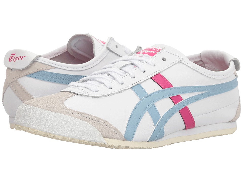 Onitsuka Tiger by Asics - Mexico 66(r) (White/Smoke Light Blue) Womens Classic Shoes