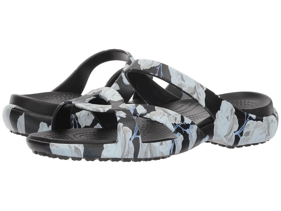 Crocs Meleen Twist Graphic Sandal (Rose/Black) Sandals