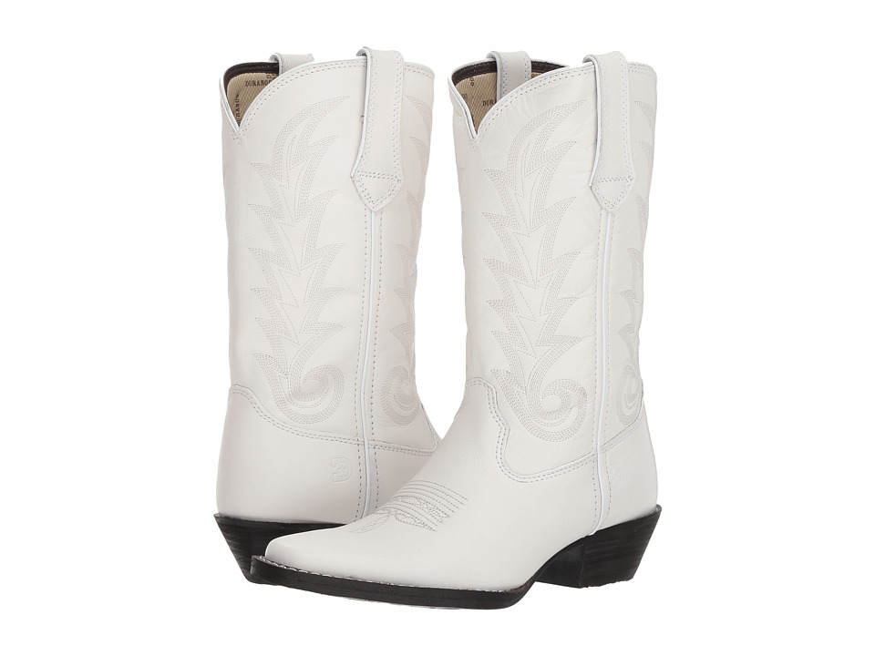 Durango Western 11 Narrow Square Toe (Porcelain White) Women's Cowboy Boots