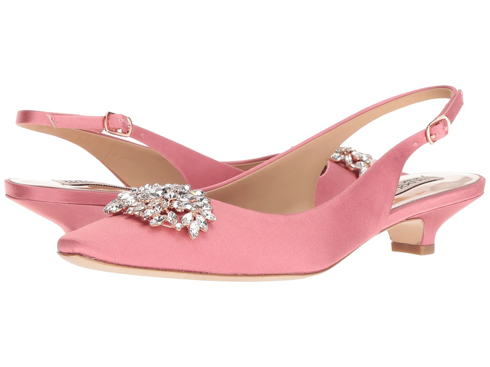 Badgley Mischka Page (Rose Satin) 1-2 inch heel Shoes