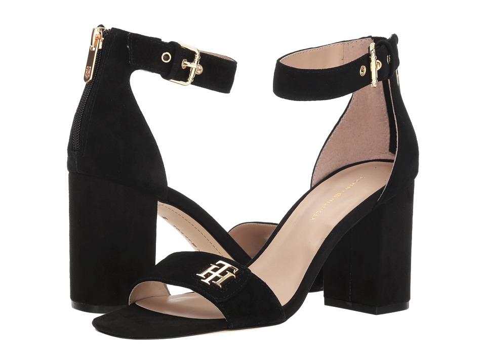 Tommy Hilfiger Sheerah (Black Suede) Women's Shoes