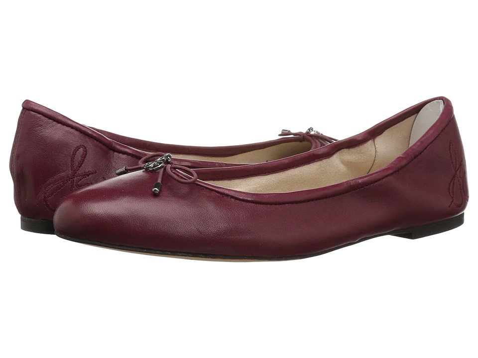 Sam Edelman Felicia (Beet Red Nappa Luva Leather) Flats