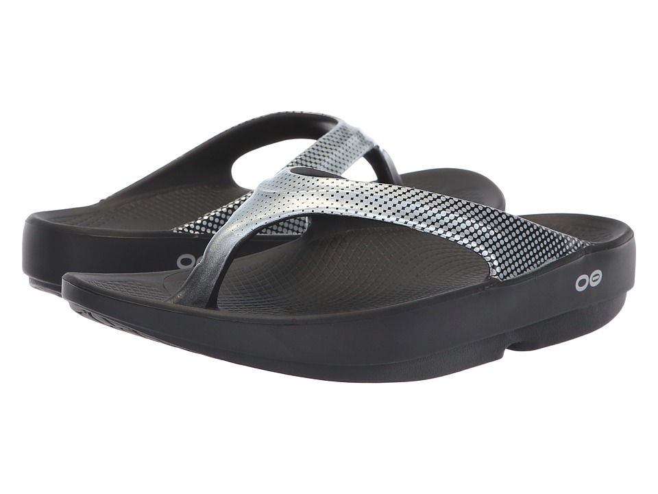OOFOS Oolala Luxe (Platinum Pixel) Sandals