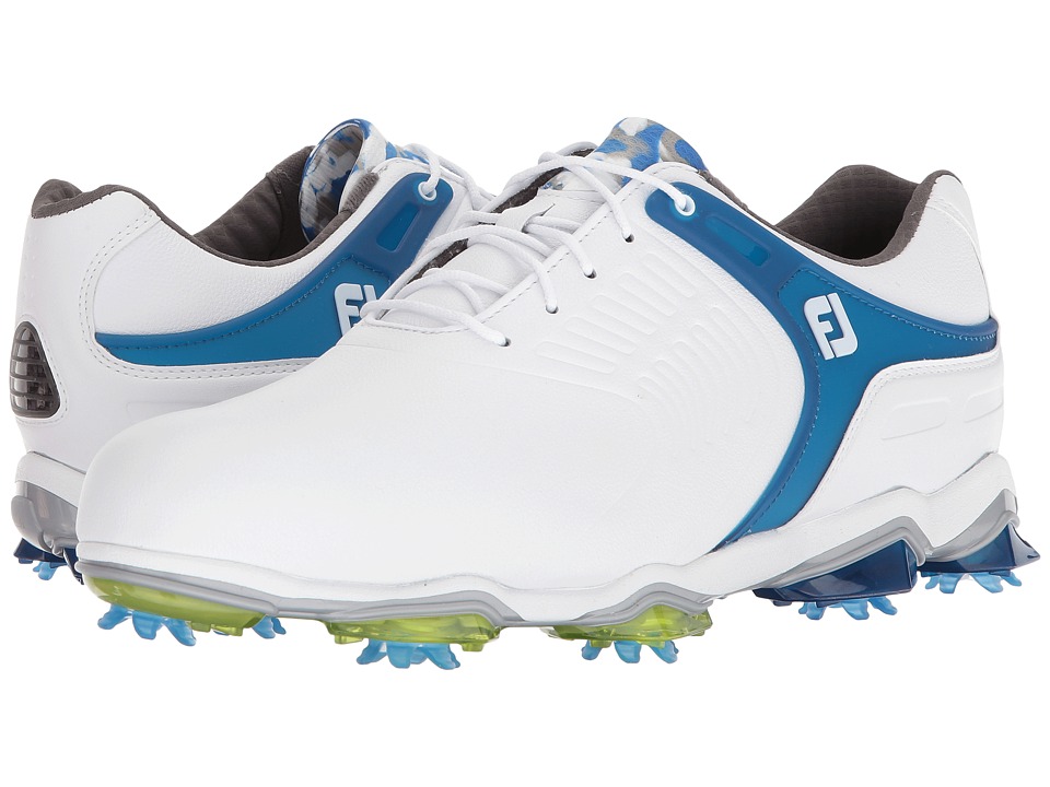 Footjoy White Blue Saddle Golf Shoes For Men Footjoy White Blue Saddle Golf Shoes For Men