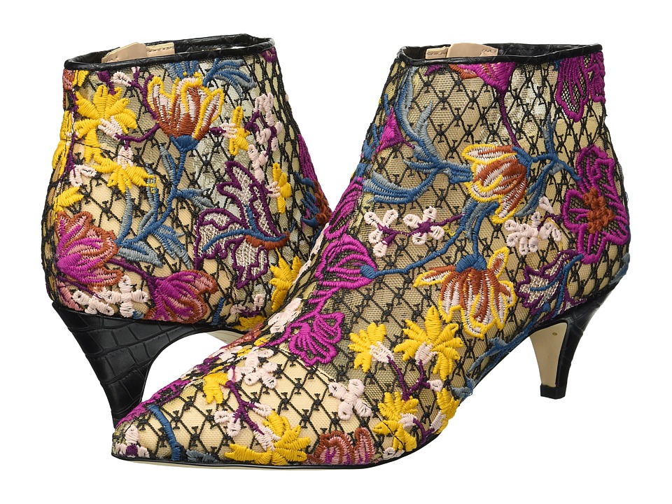 Sam Edelman Kinzey (Bright Multi Floral Chintz Lace) Women's Dress Zip Boots