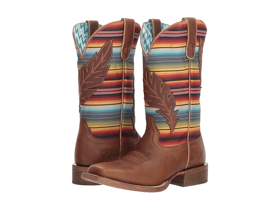 Ariat Circuit Feather (Autumn Tan/Old Serape Print) Cowboy Boots