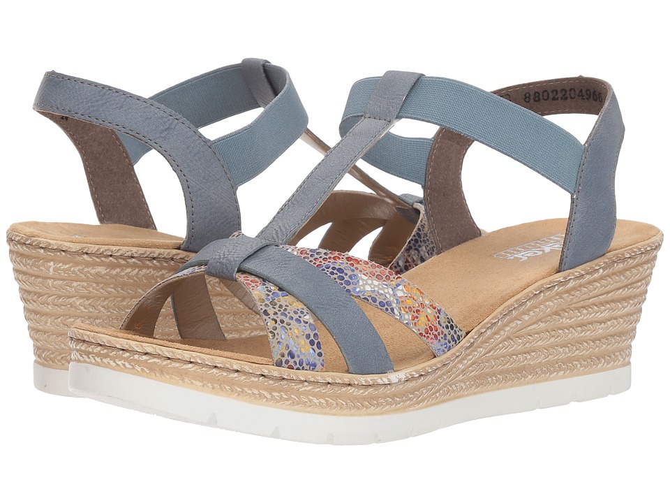Rieker 61995 Fanni 95 (Weiss/Multi/Adria) Women's Shoes