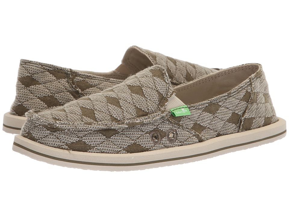 Sanuk Donna (Burnt Olive Argyle) Slip-On Shoes