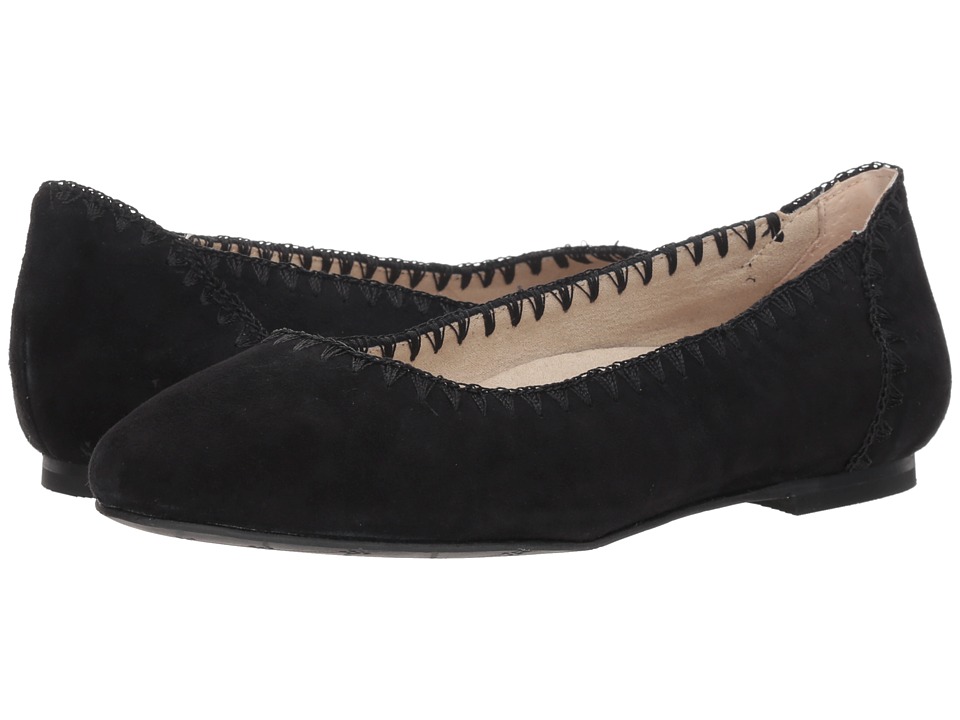 Jack Rogers Ellie Suede II (Black) Women's Shoes