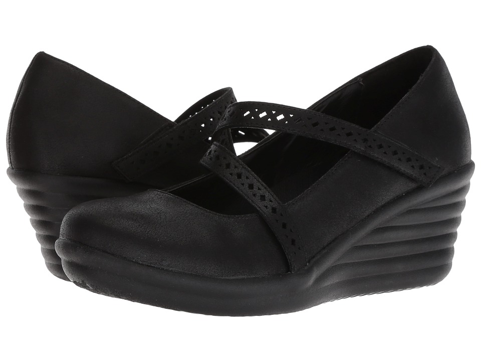 SKECHERS Rumbler Wave Filigree (Black) Women's Shoes