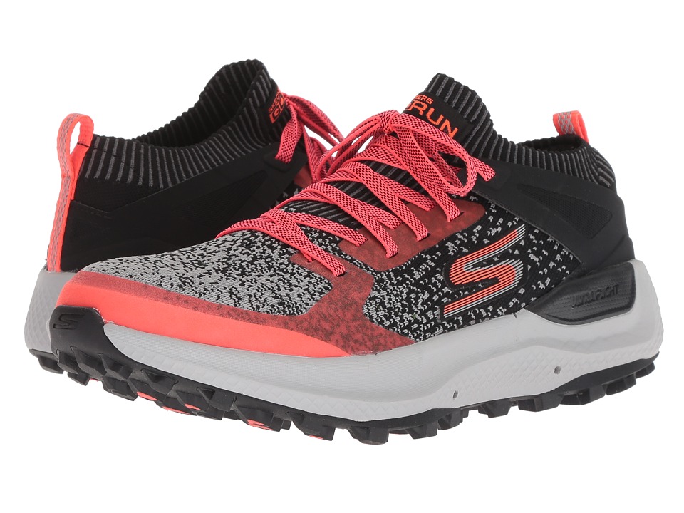 SKECHERS Go Run Max Trail 5 Ultra (Black/Hot Pink) Women's Running Shoes
