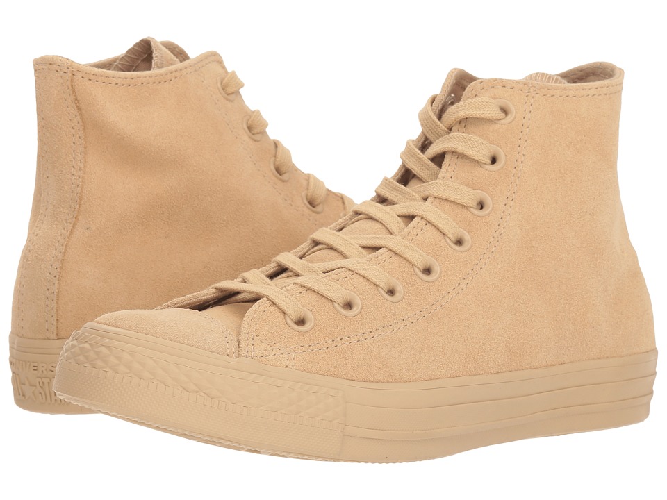 Converse Chuck Taylor All Star Hi - Mono Suede (Light Fawn) Women's Shoes