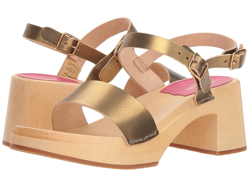 Swedish Hasbeens Gittan (Gold) Sandals