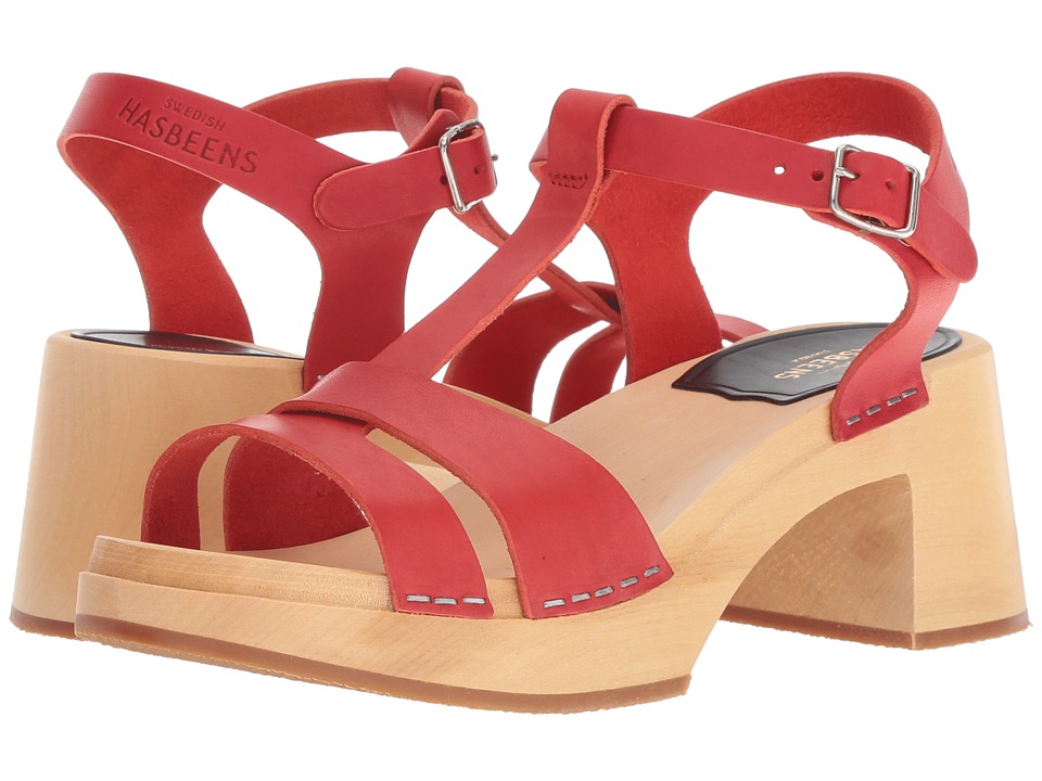 Swedish Hasbeens Birgit (Red) Sandals