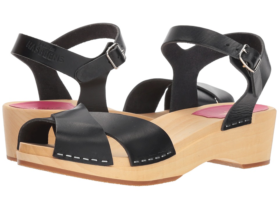 Swedish Hasbeens Mirja Debutant (Black) Sandals