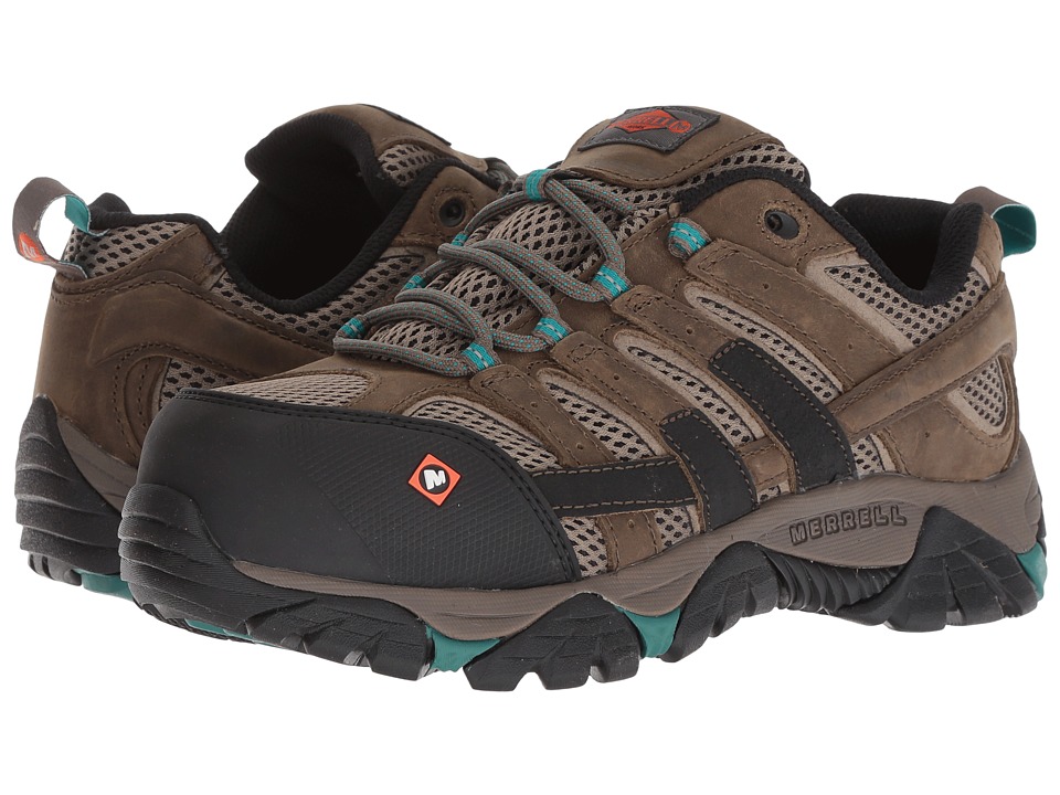 Merrell Work Moab 2 Vapor Comp Toe (Boulder) Women's Shoes