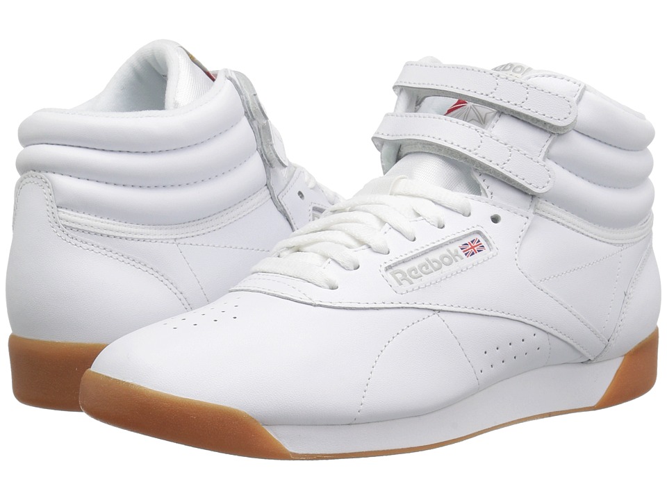 Reebok Lifestyle Freestyle Hi (White/Gum) Women's Classic Shoes