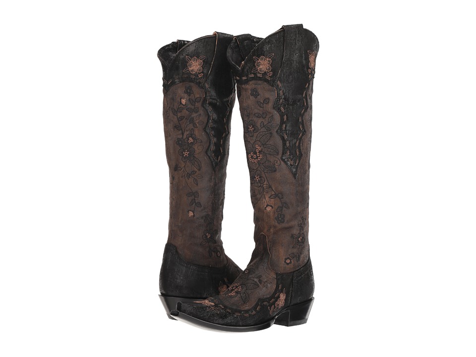 Old Gringo Bonnie Mayra (Brown/Black) Women's Cowboy Boots