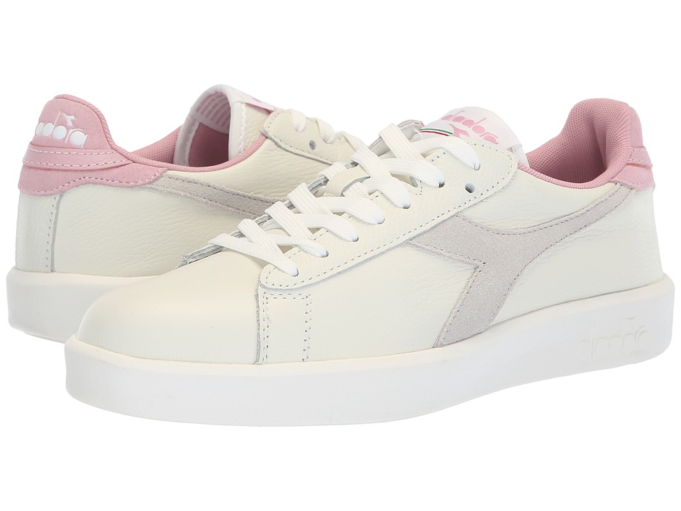 Diadora Game Wide L (White/Cameo Pink) Women's Shoes