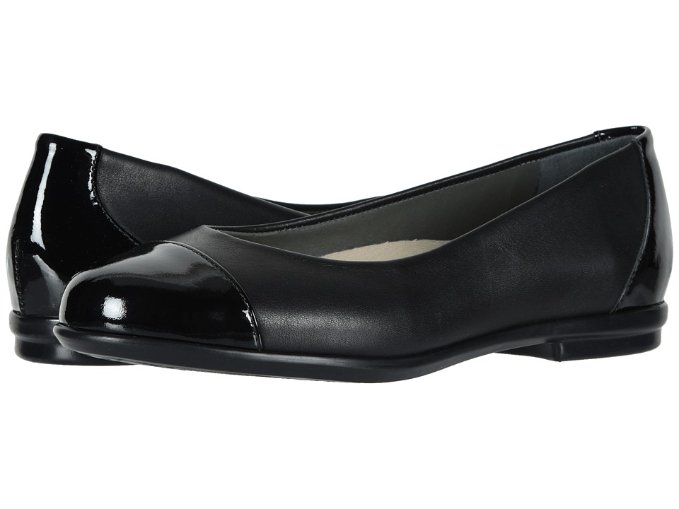SAS Scenic Cap Toe (Black/Black Patent) Women's Shoes
