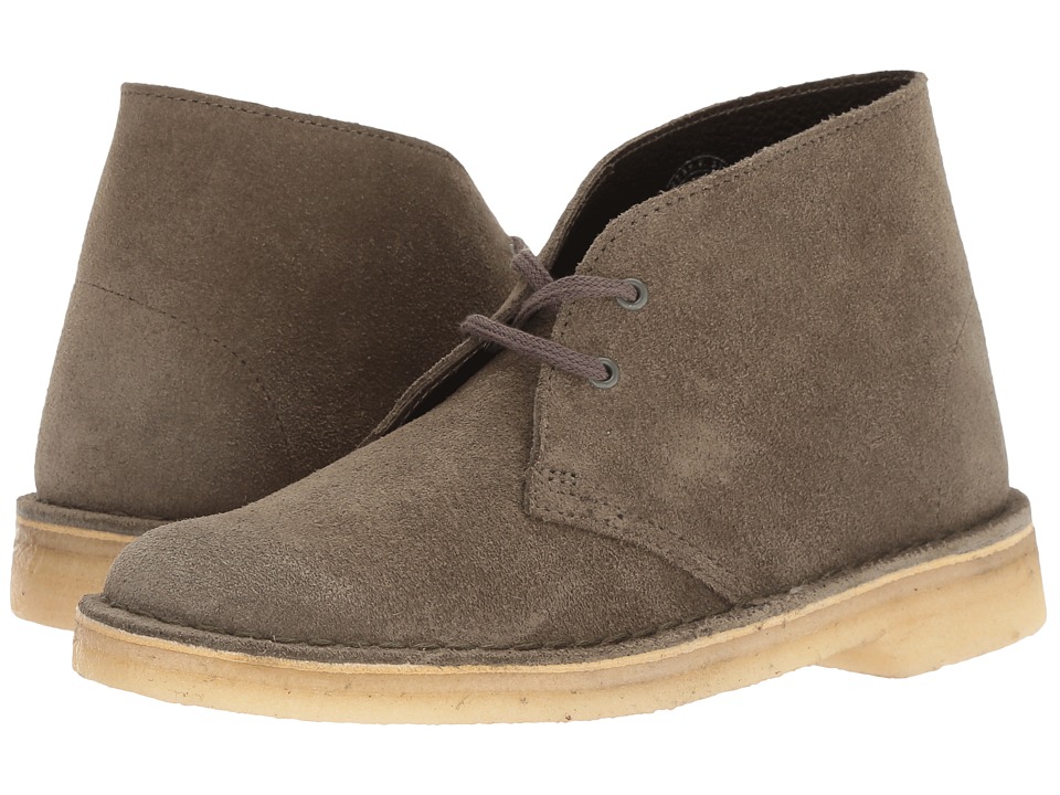 Clarks Desert Boot (Olive Suede) Women's Lace-up Boots