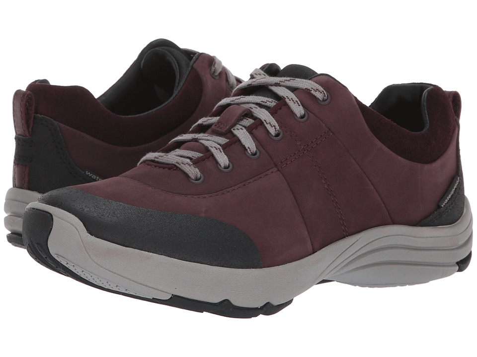 Clarks Wave Andes (Aubergine Nubuck) Women's Shoes
