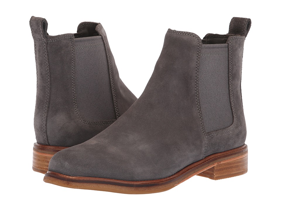 Clarks Clarkdale Arlo (Grey Suede) Women's Shoes