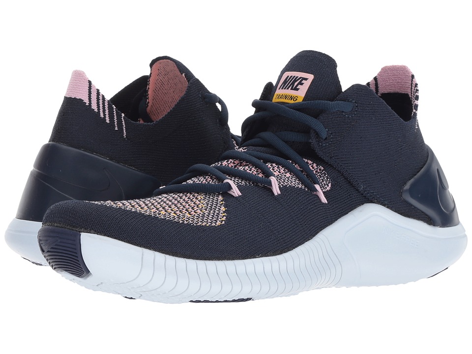 Nike Free TR Flyknit 3 (College Navy/College Navy/Blue Tint) Women's Cross Training Shoes